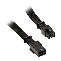 BitFenix Alchemy 6-Pin PCIe Extension Cable, 45cm, sleeved - black