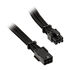 BitFenix Alchemy 6-Pin PCIe Extension Cable, 45cm, sleeved - black image number null