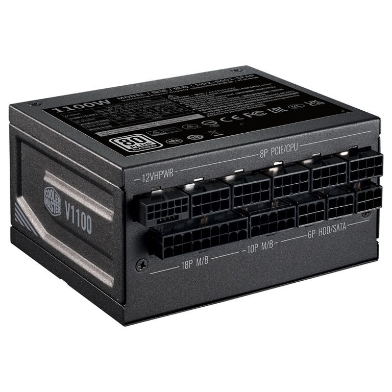 Cooler Master V-Series SFX power supply, 80 PLUS Platinum, modular, ATX 3.0, PCIe 5.0 - 1100 Watt image number 3