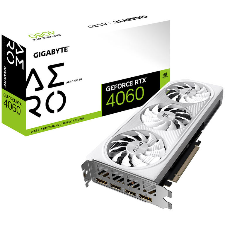 GIGABYTE GeForce RTX 4060 Aero OC 8G, 8192 MB GDDR6 image number 0