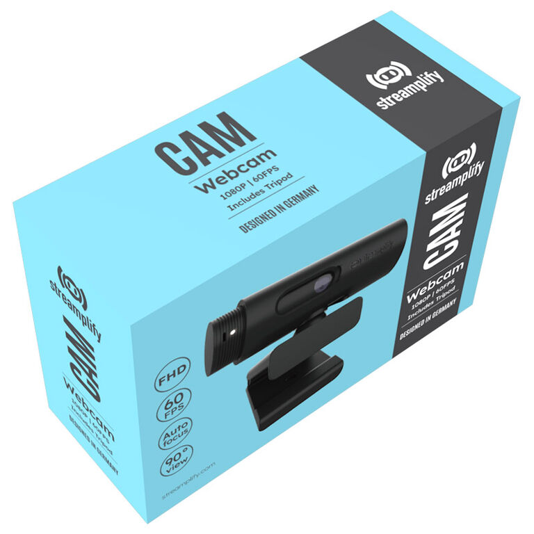 Streamplify CAM Streaming Webcam, Full HD, 60 FPS - schwarz image number 9