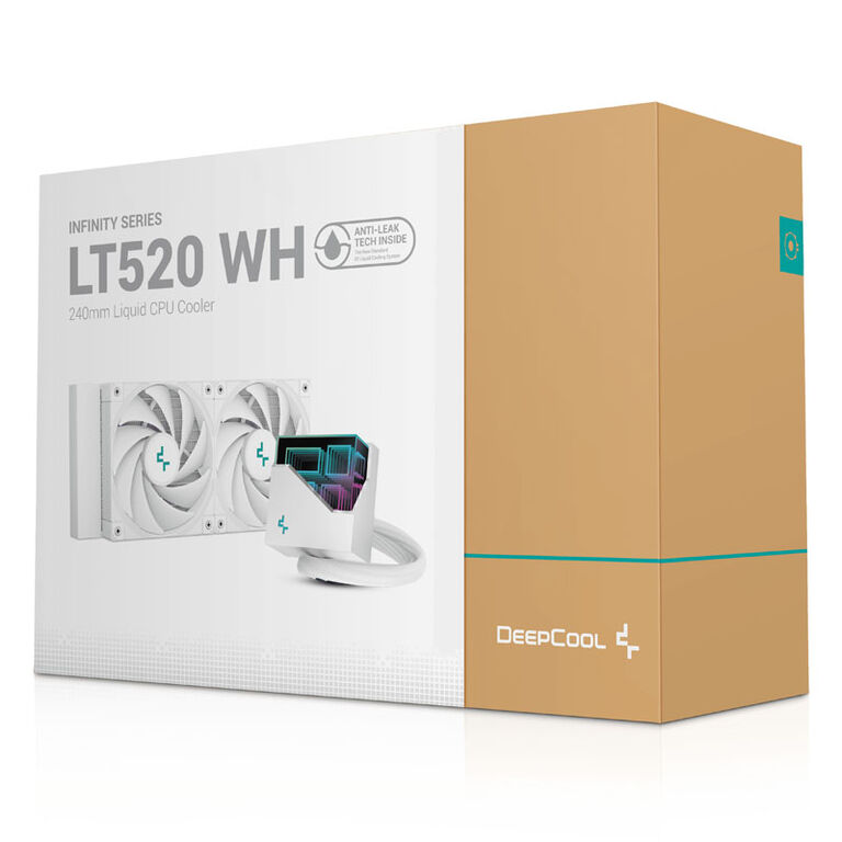 DeepCool LT520 Complete Water Cooling, 240mm - white image number 5