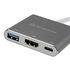 SilverStone SST-EP08C - USB 3.1 Type-C Adapter to HDMI/USB Type C/USB Type A - silver image number null