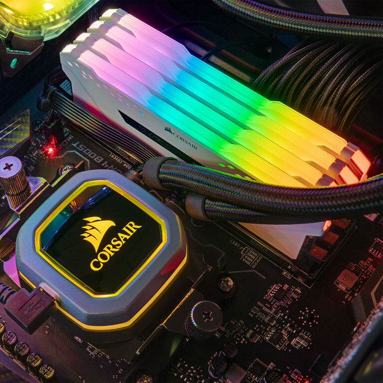 Corsair Vengeance RGB Pro weiß, DDR4-3600, CL18 - 16 GB Dual-Kit image number 3