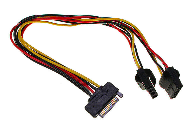 InLine SATA power Y-cable to 2x 4-pin Molex - 30cm image number 1