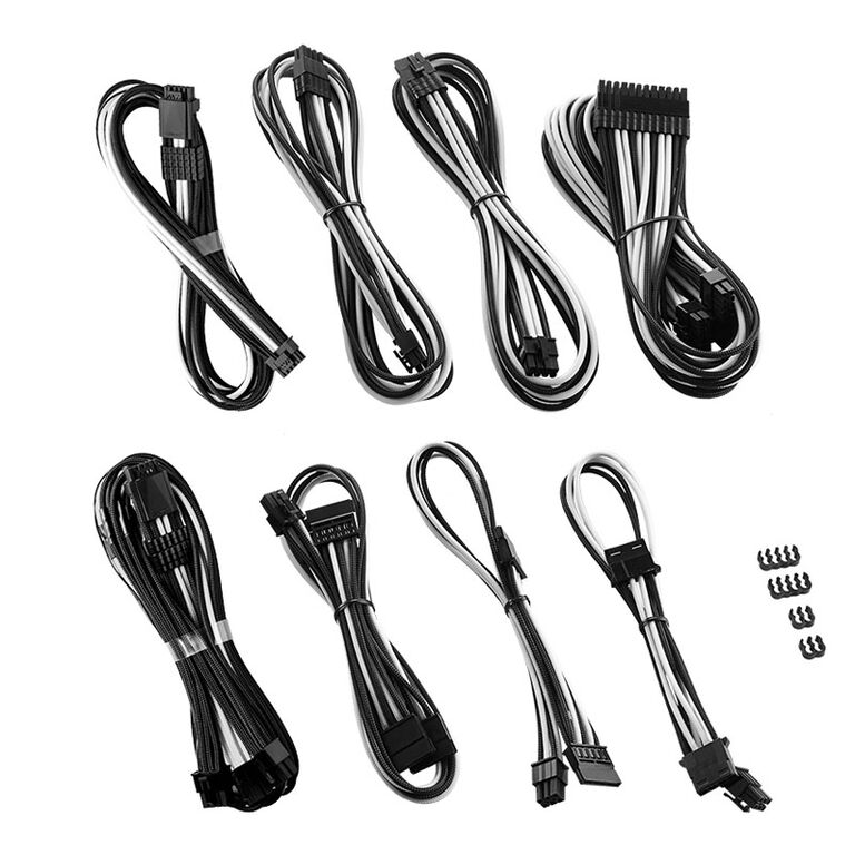 CableMod RT-Series PRO ModMesh 12VHPWR Dual Cable Kit for ASUS/Seasonic - black/white image number 0
