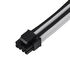 SilverStone EPS 8-pin to EPS/ATX 4+4-pin cable, 300mm - black/white image number null