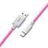 CableMod Classic Coiled Keyboard Cable USB-C to USB Type A, Strawberry Cream - 150cm image number null