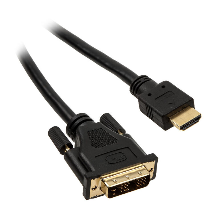 InLine HDMI to DVI Adapter Cable High Speed, black - 1.5m image number 0