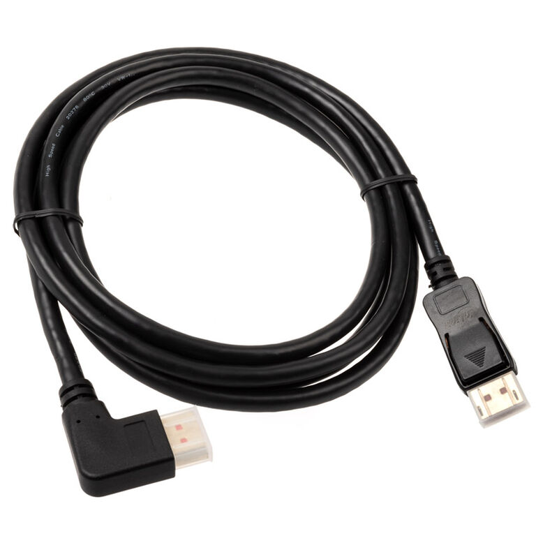 InLine 8K (UHD-2) DisplayPort Cable, right angled, black - 2m image number 1