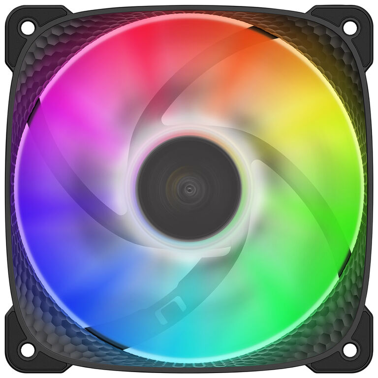 Geometric Future Squama 2505B RGB Fan, 3-pack - 120 mm, black image number 4