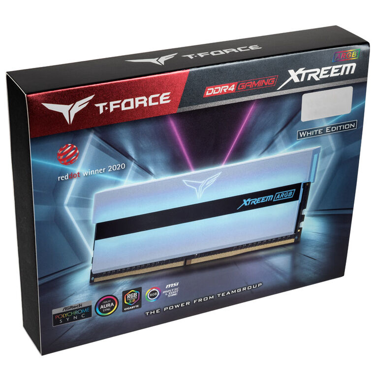 Team Group T-Force Xtreem ARGB, DDR4-3200, CL14 - 16 GB Dual Kit, white image number 8