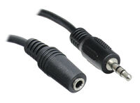 InLine Jack Extension, 3.5mm Jack M/F, Stereo - 3m