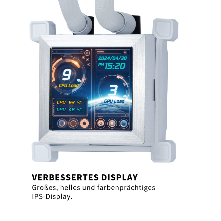 Lian Li HydroShift LCD 360 TL Komplett-Wasserkühlung - weiß image number 3