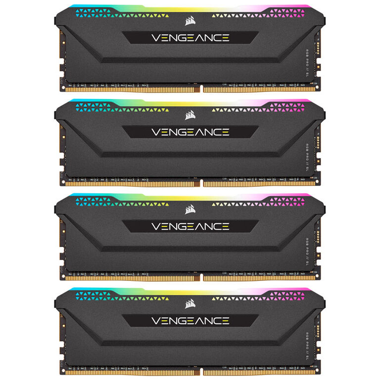Corsair Vengeance RGB Pro SL, DDR4-3200, CL16 - 32 GB Quad-Kit, schwarz image number 1