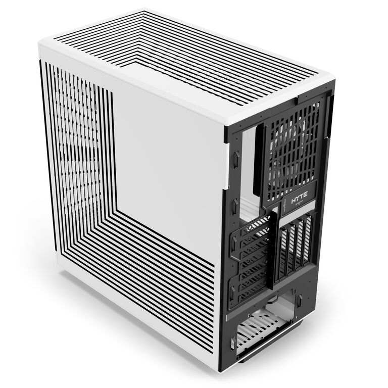 Hyte Y40 Midi Tower, Tempered Glass - black/white image number 2