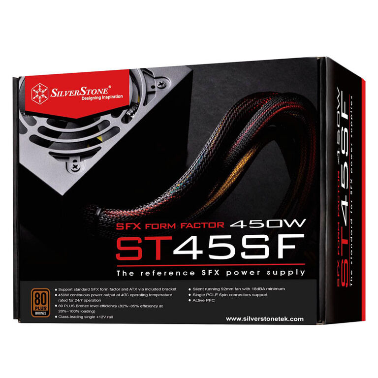 SilverStone SST-ST45SF V3.0 80 PLUS Bronze SFX Power Supply - 450 Watt image number 7