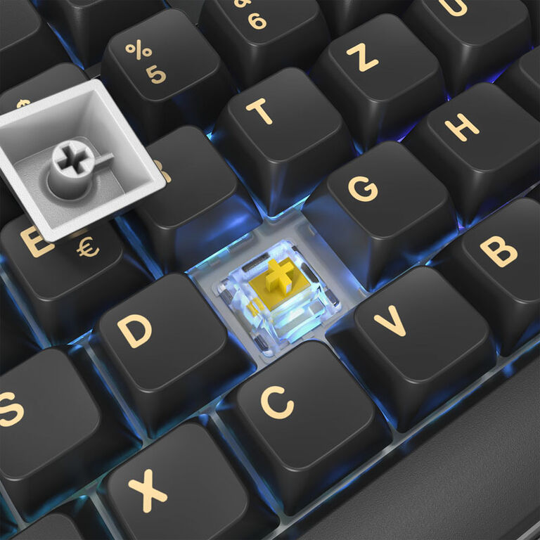 Montech MKey Darkness Gaming Keyboard - GateronG Pro 2.0 Yellow image number 4