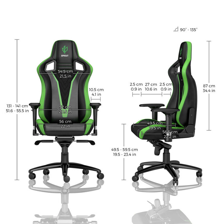 noblechairs EPIC Gaming Stuhl - Sprout Edition - schwarz/grün image number 2