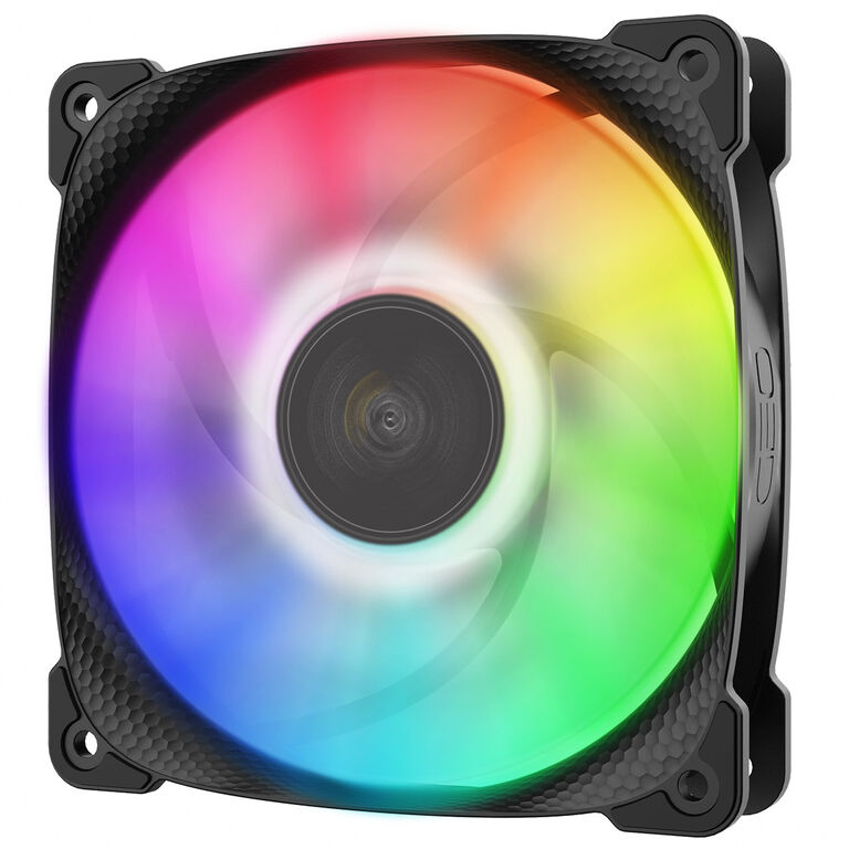 Geometric Future Squama 2501B RGB Fan, 3-Pack - 120 mm, black image number 2