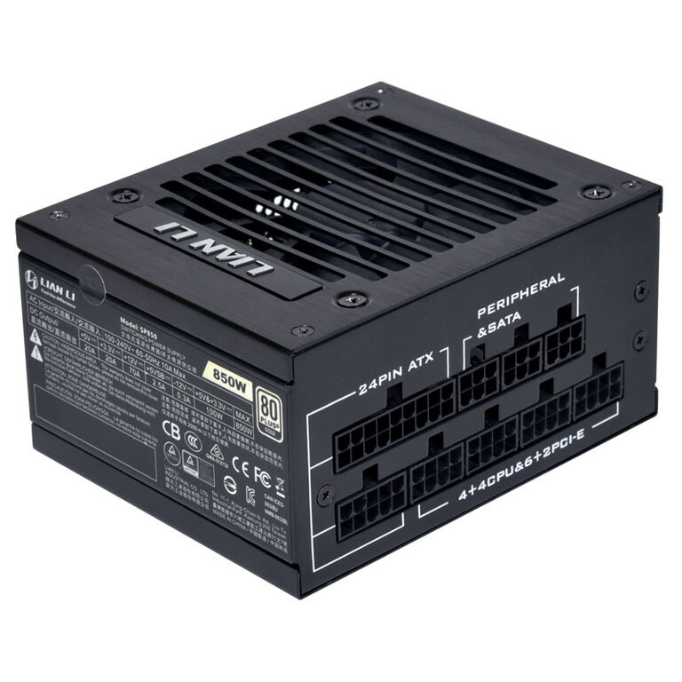 Lian Li SP850, 80 PLUS Gold SFX Power Supply, black - 850 Watt image number 1