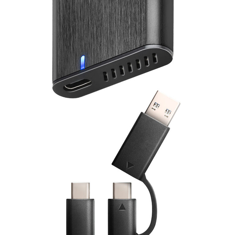 AXAGON EEM2-SB2 USB-C 3.2 Gen 2, M.2 SSD Enclosure - black image number 7