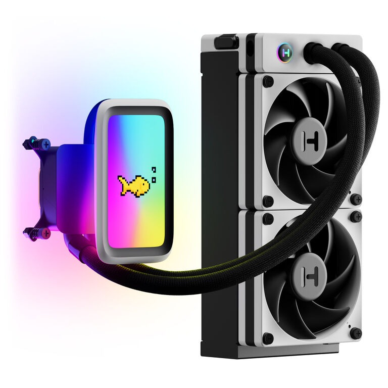 Hyte THICC Q60 AIO Complete Water Cooling - white image number 0