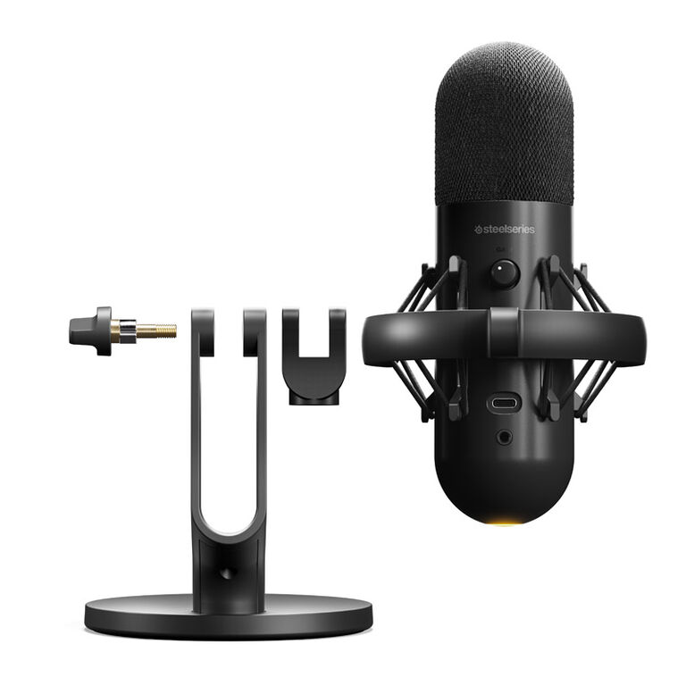 SteelSeries Alias Streaming-Mikrofon, USB, RGB - schwarz image number 8