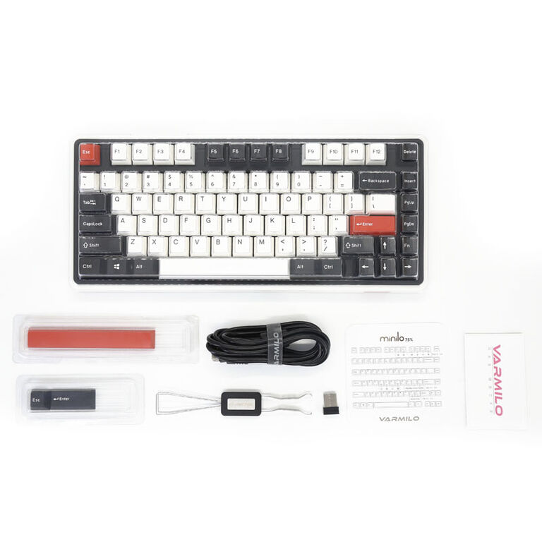 Varmilo VXT81 Retro Wireless Gaming Keyboard, MX-Black Clear - US Layout image number 8