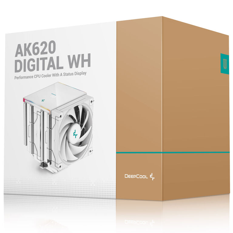 DeepCool AK620 Digital CPU Cooler - 120 mm, white image number 2
