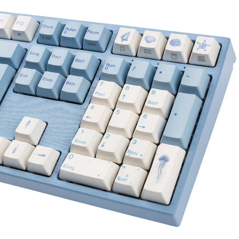 Varmilo VEA109 Sea Melody Gaming Keyboard, MX-Silent-Red, white LED image number 7