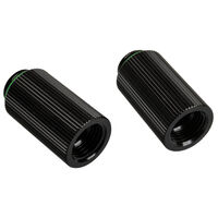 Bitspower Touchaqua Adapter straight G1/4 inch male to G1/4 inch female - 2 pack, 30mm, black
