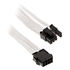 PHANTEKS 6+2-Pin PCIe Extension 50cm - sleeved white image number null