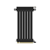 Ssupd Riser Flat Ribbon Cable - PCIe 4.0, 170mm, angled, black