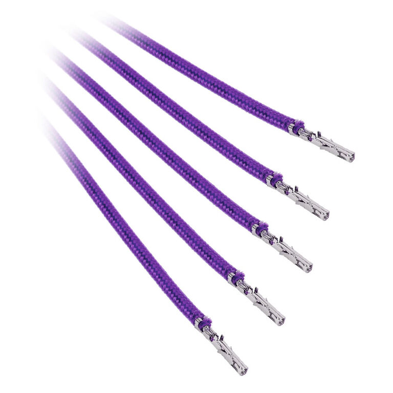 BitFenix Alchemy 2.0 PSU Cable, 5x 40cm - purple image number 1