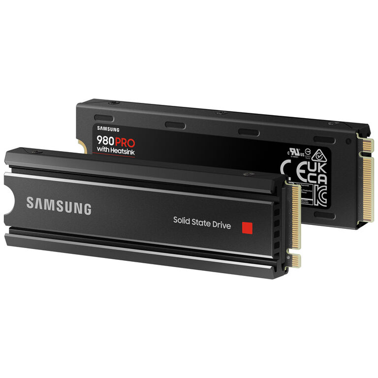 Samsung 980 PRO Series NVMe SSD, PCIe 4.0 M.2 Type 2280, with heatsink - 2 TB image number 1