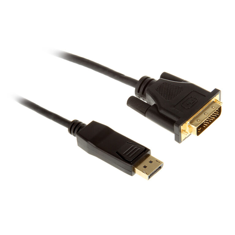 InLine DisplayPort to DVI Converter Cable, black - 1m image number 0