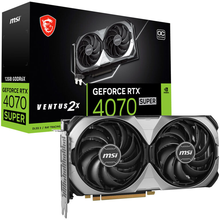 MSI GeForce RTX 4070 Super Ventus 2X OC 12G, 12288 MB GDDR6X image number 0