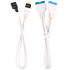 Corsair Premium Sleeved Front Panel Cable Extension Kit, white image number null