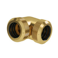 Barrow Multi-Link Adapter 90 degrees 14mm OD to 14mm OD Hardtube - gold
