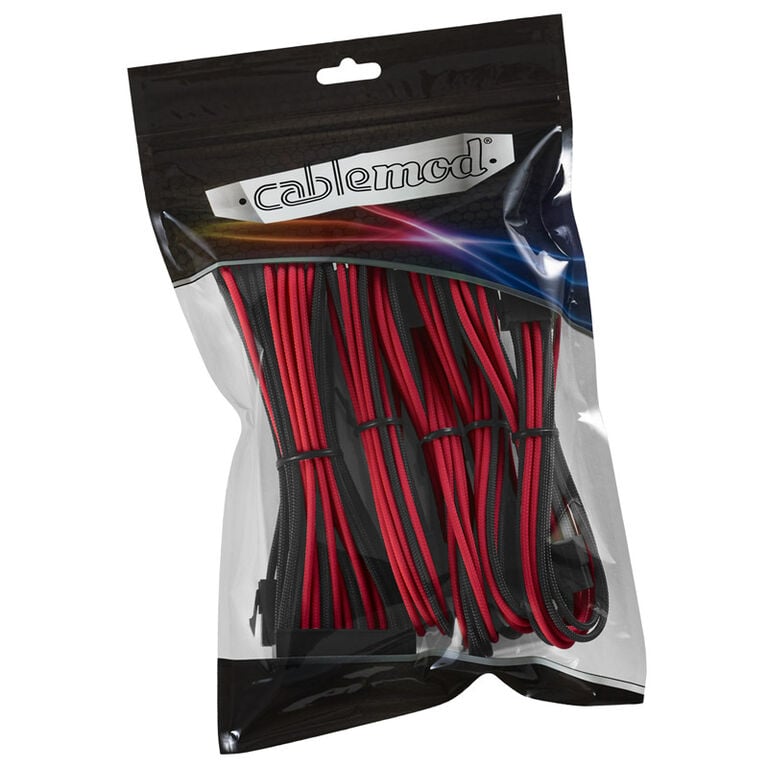 CableMod Classic ModMesh Cable Extension Kit - 8+6 Series - black/red image number 1