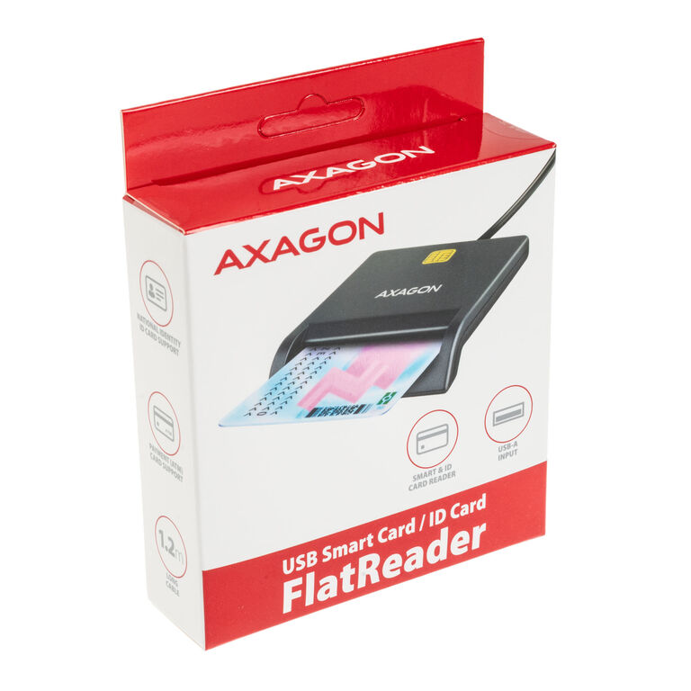 AXAGON CRE-SM3T USB Smart card FlatReader image number 4
