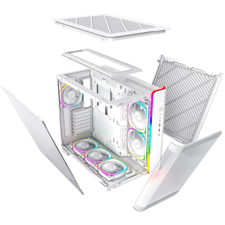 Montech KING 95 PRO Midi-Tower, Tempered Glass, ARGB - white image number 9