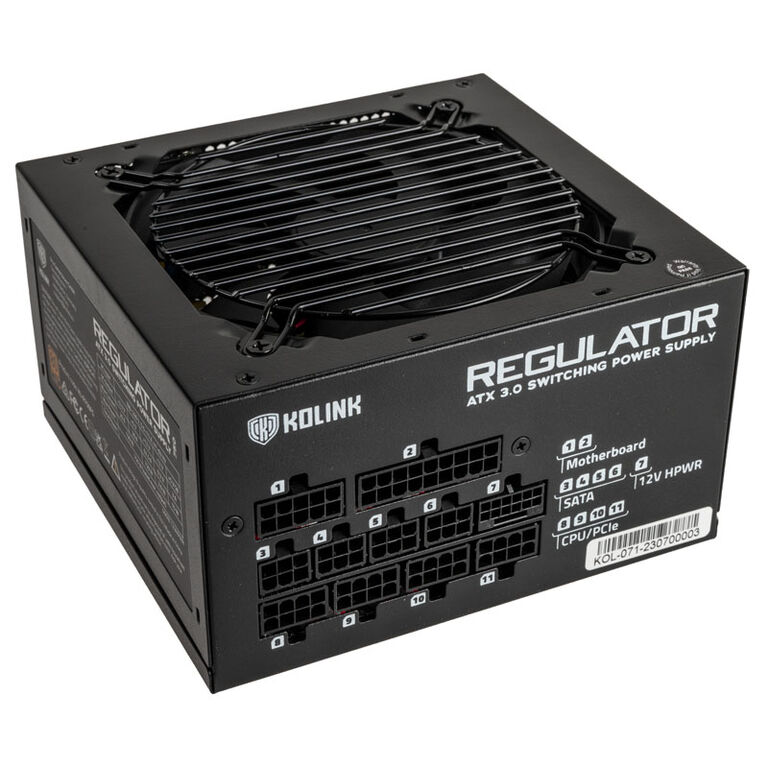 Kolink Regulator 80 PLUS Gold PSU, ATX 3.0, PCIe 5.0, modular - 750 Watts image number 2