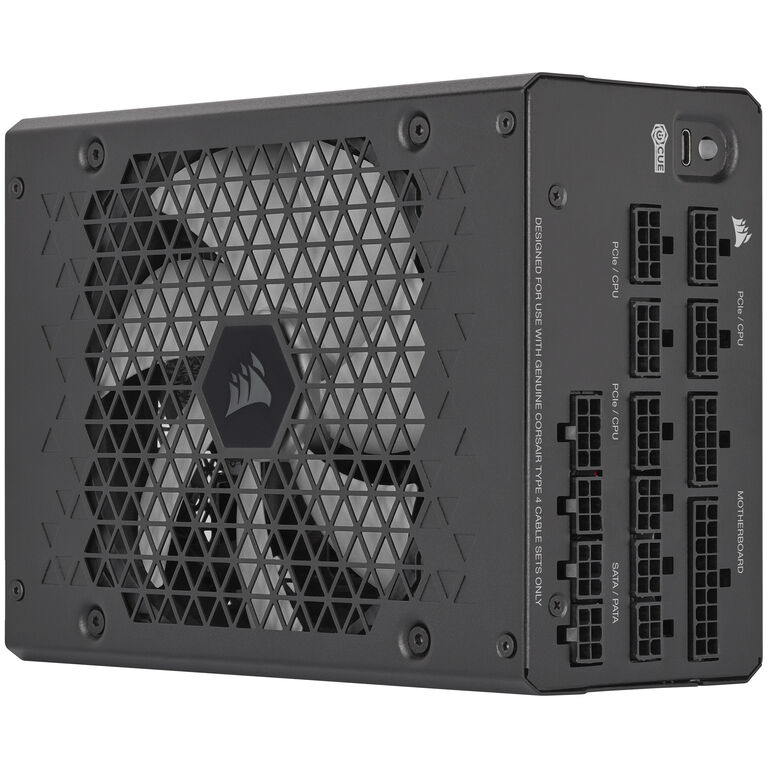 Corsair HXi Series HX1200i Power Supply 80 PLUS Platinum, ATX 3.0, PCIe 5.0 - 1200 Watt, black image number 4