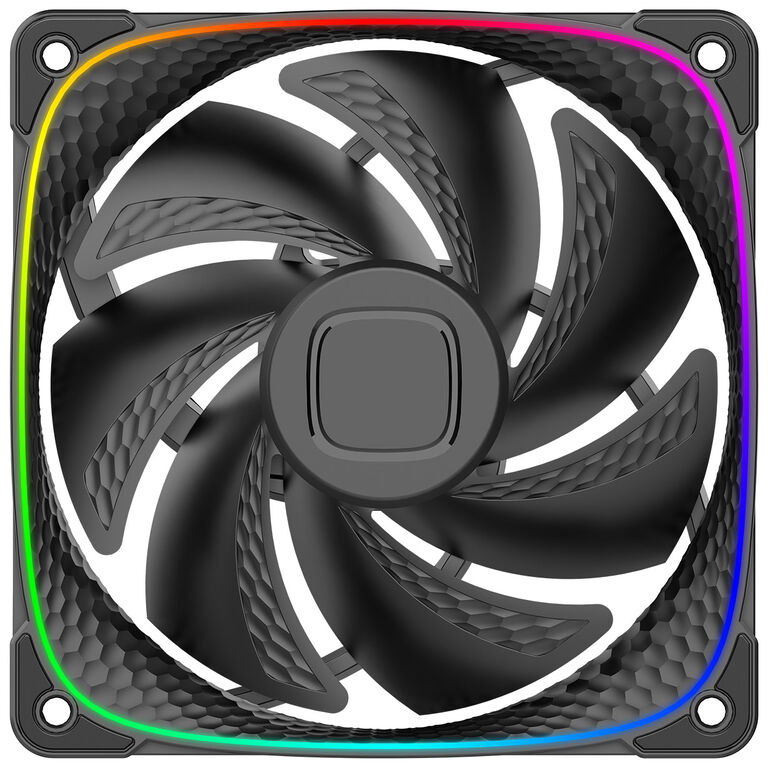 Geometric Future Squama 2503B RGB Fan, 3-Pack - 120 mm, black image number 5