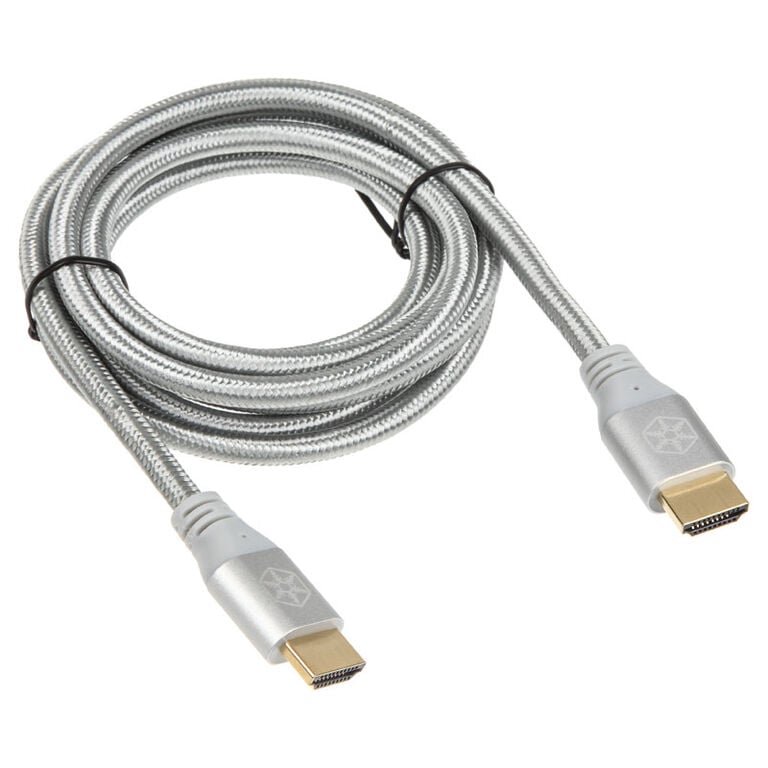 SilverStone SST-CPH01S-1800 HDMI 2.0b Cable, 1.80m - silver image number 1