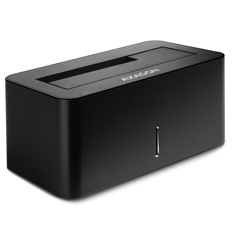 AXAGON ADSA-SN Docking station, USB 3.0, 1x 2.5"/3.5" SSD/HDD, SATA 6 - black image number 0