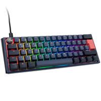 Ducky One 3 Cosmic Blue Mini Gaming Keyboard, RGB LED - MX-Speed-Silver