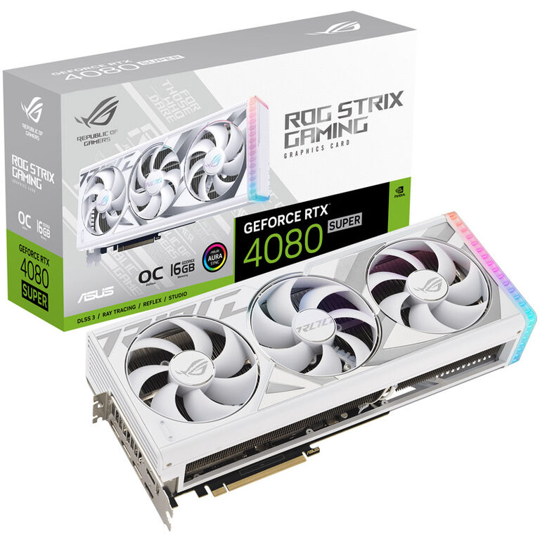 ASUS GeForce RTX 4080 Super ROG Strix O16G White, 16384 MB GDDR6X image number 0